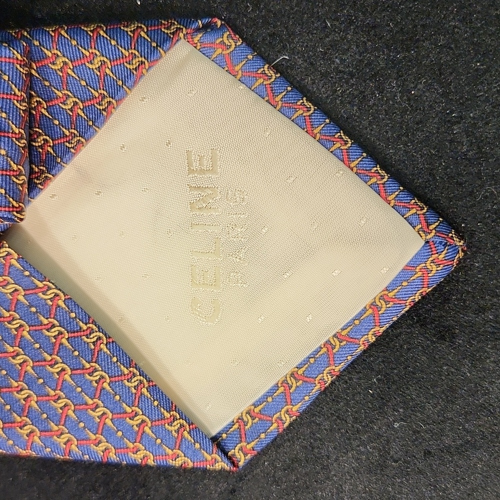 Celine Necktie 100% silk - Picture 3 of 6